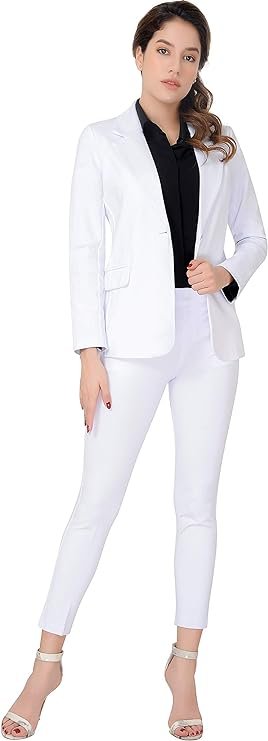 Marycrafts Women&#39;s Business Blazer Pant Suit Set for Work