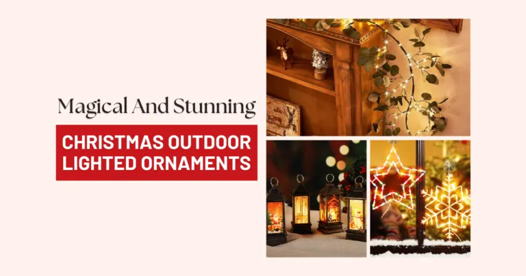 stunning Christmas outdoor lighted ornaments
