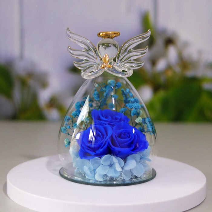 Eternal Flower Gift Box Angel Glass Cover Dried Rose Gift Box - Image 4