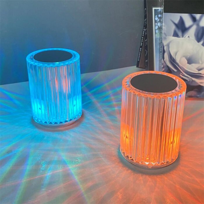 Crystal Lamp Table Lamp Atmosphere Creative Line Small Night Lamp Led Lights - Image 7