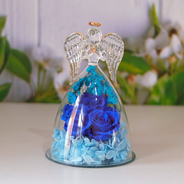 Eternal Flower Gift Box Angel Glass Cover Dried Rose Gift Box - Image 7