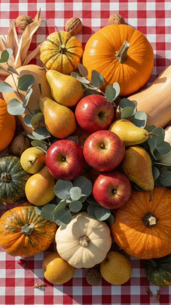 Fall Pumpkin Patch and Harvest Scene Wallpapers