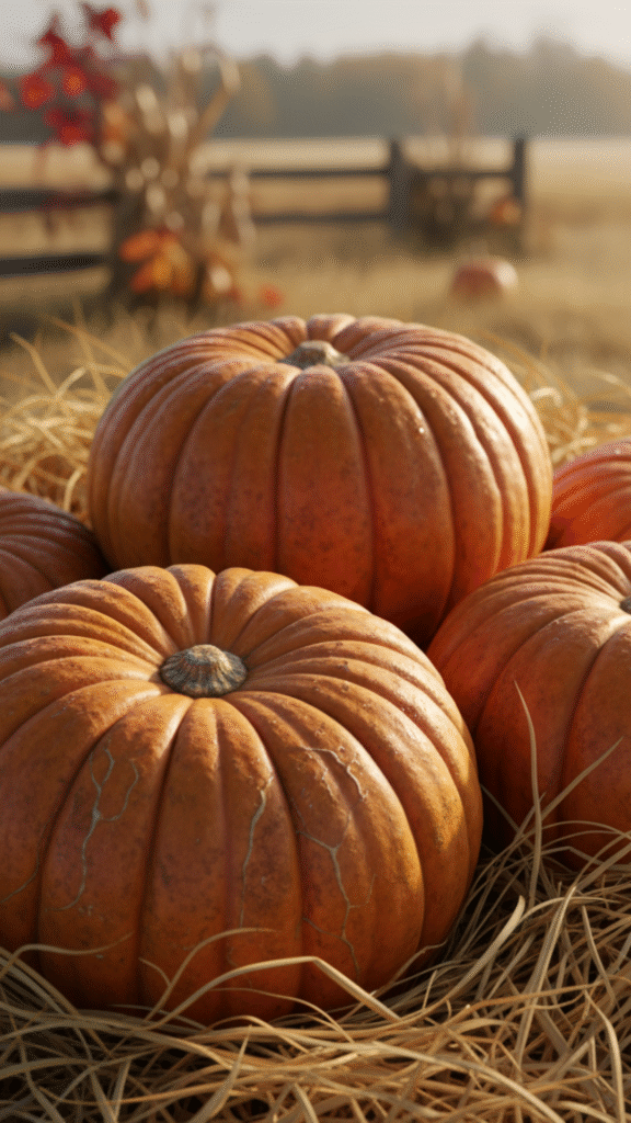 Fall Pumpkin Patch and Harvest Scene Wallpapers