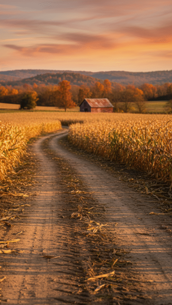 Fall Pumpkin Patch and Harvest Scene Wallpapers