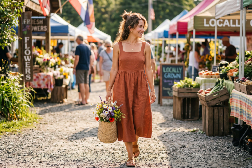 breathable linen clothing